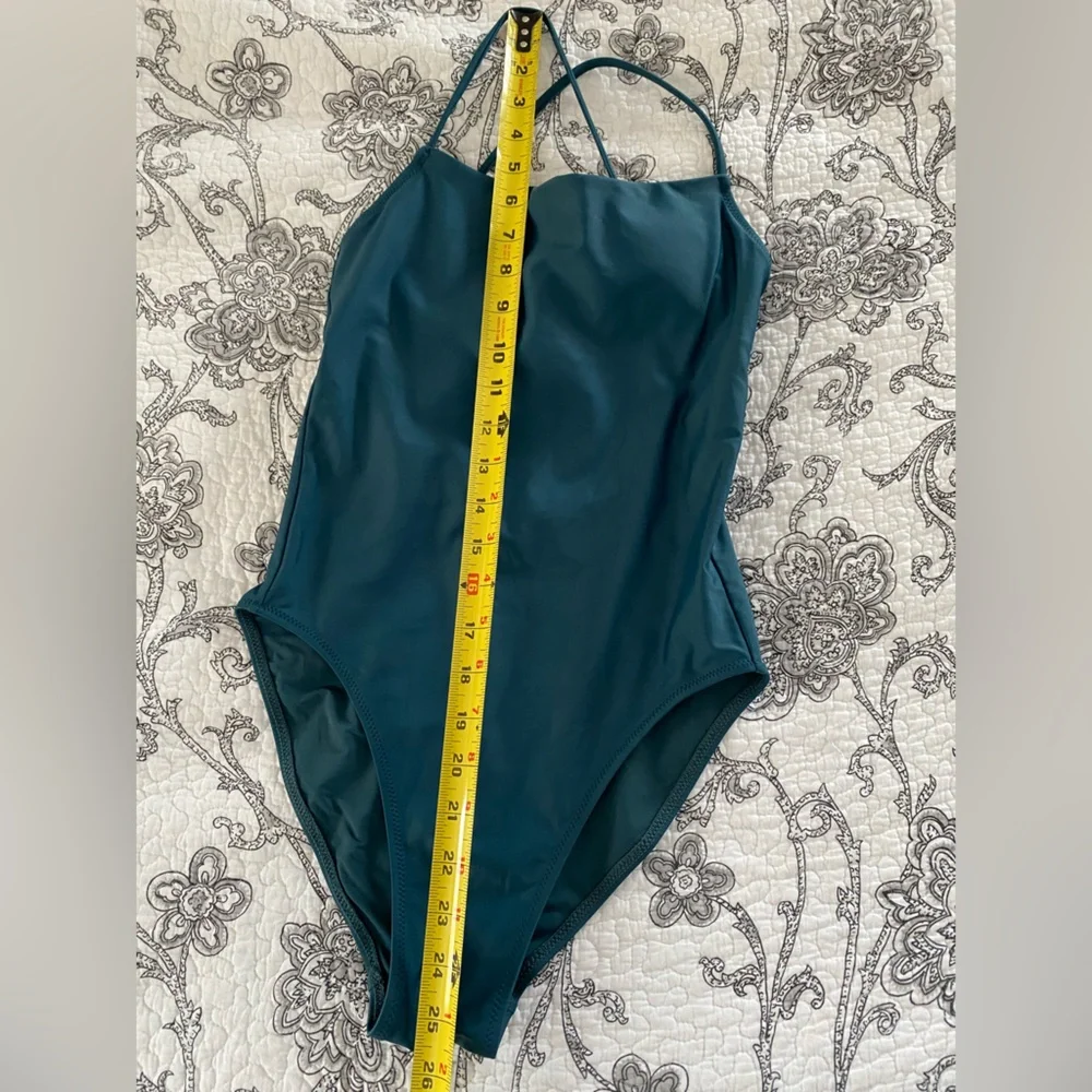 Girlfriend Collective swimsuit one piece dark blue teal small - Picture 12 of 12